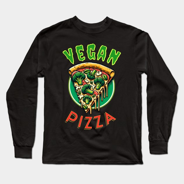 Vegan Pizza Long Sleeve T-Shirt by Cult of Seitan